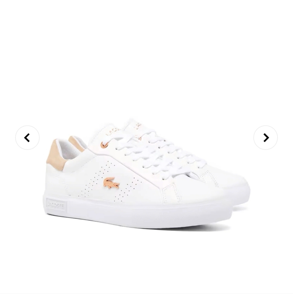 Lacoste Powercourt 2.0  Rose Gold.  SOLD OUT ONLINE.  Rare to find common sizes.